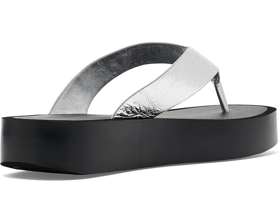 Кожаные шлепанцы Leather Platform Flip Flop от Tory Burch на платформе