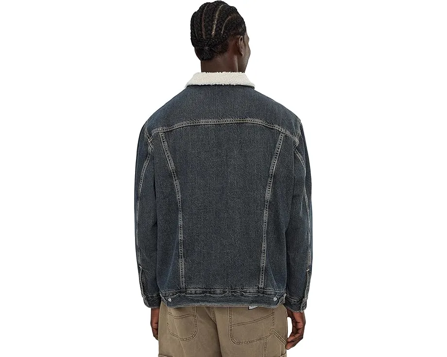 Куртка Levi's Relaxed Fit Sherpa Trucker из хлопка с начесом