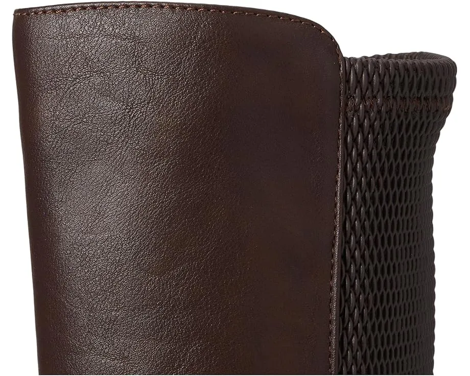 Ботинки Britney до колена с низким каблуком и стеганой спинкой