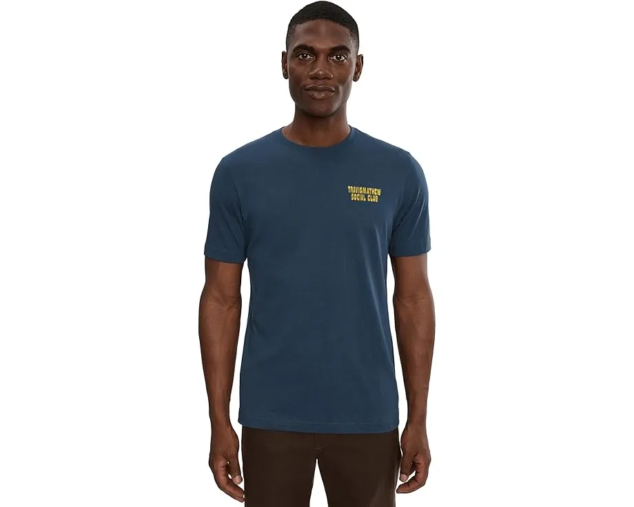 Футболка TravisMathew Club Dues с круглым вырезом и брендингом