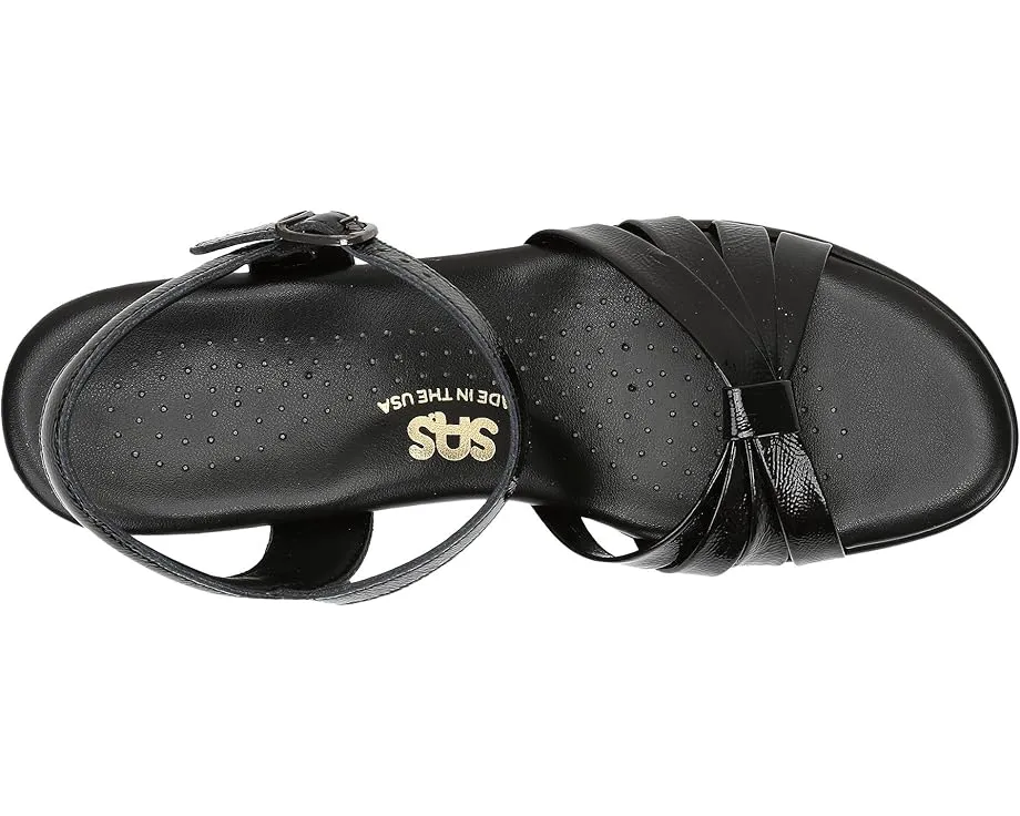 Босоножки SAS Strippy Wedge на танкетке с регулируемой пряжкой