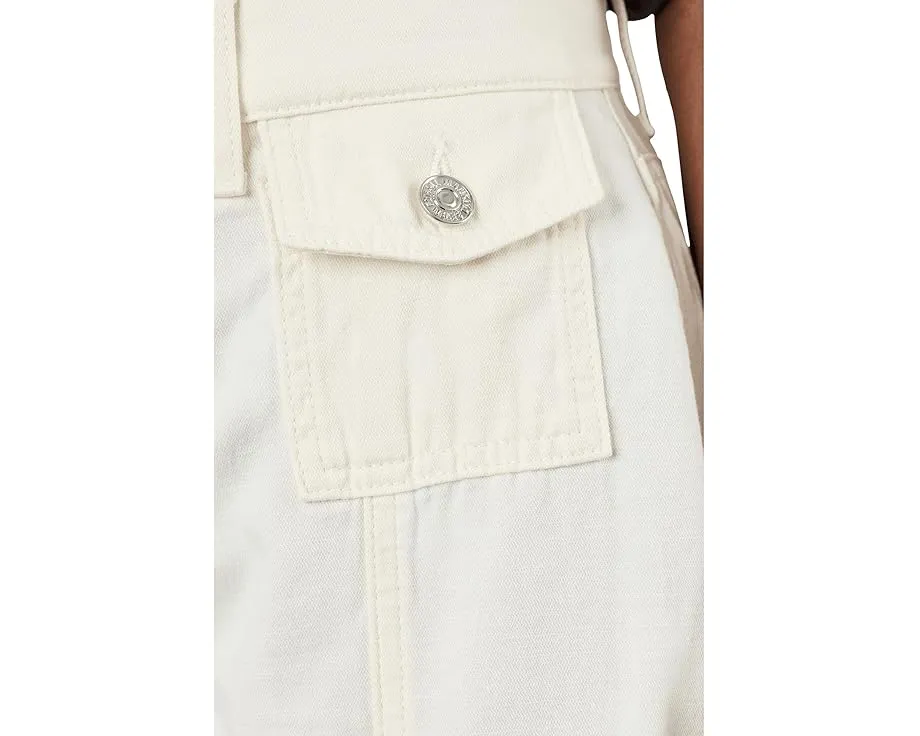 7 For All Mankind джинсы Lotta Ankle in Linen Ostuni с высокой посадкой