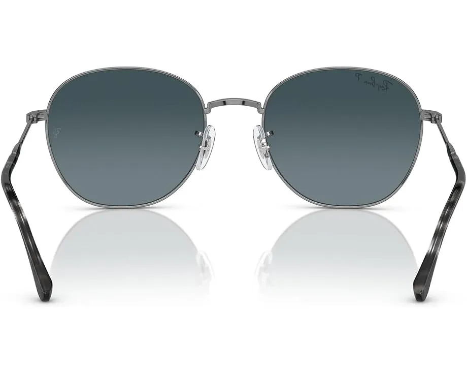 Солнцезащитные очки Ray-Ban 0RB3809 с металлической овальной оправой
