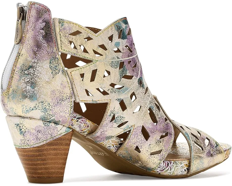 Ботинки L'Artiste by Spring Step Icon-Met с геометрическими вырезами и скульптурным каблуком