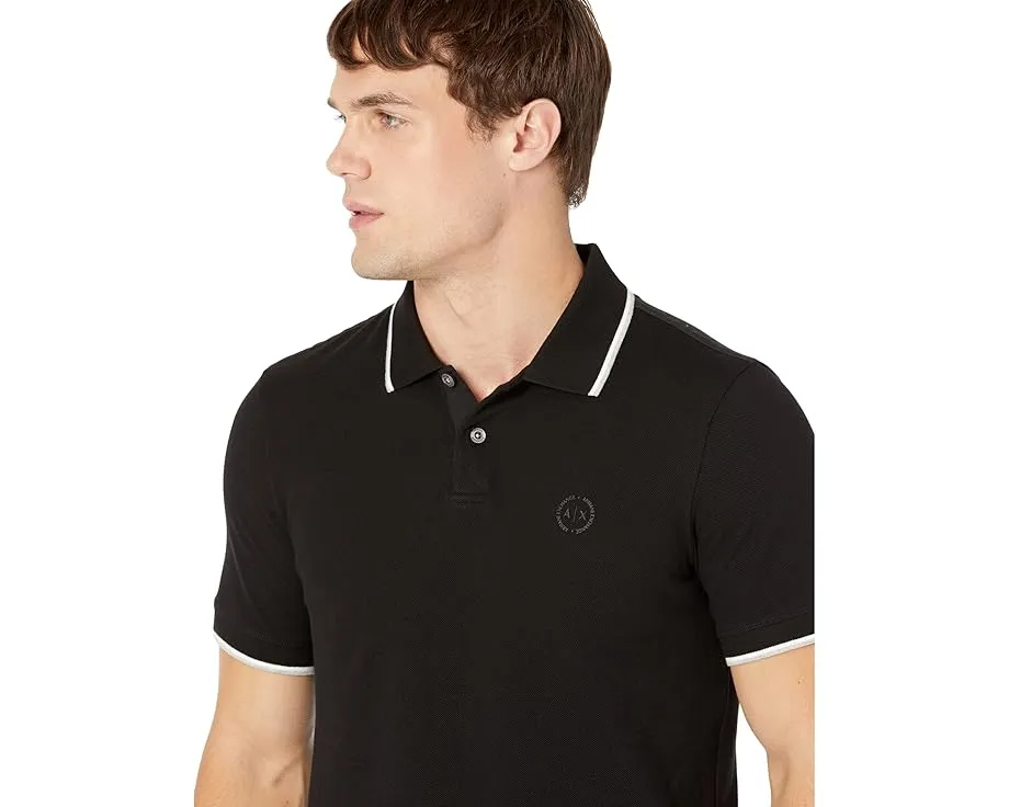 Polo футболка Armani Exchange Slim Fit Pique Logo с острым воротником