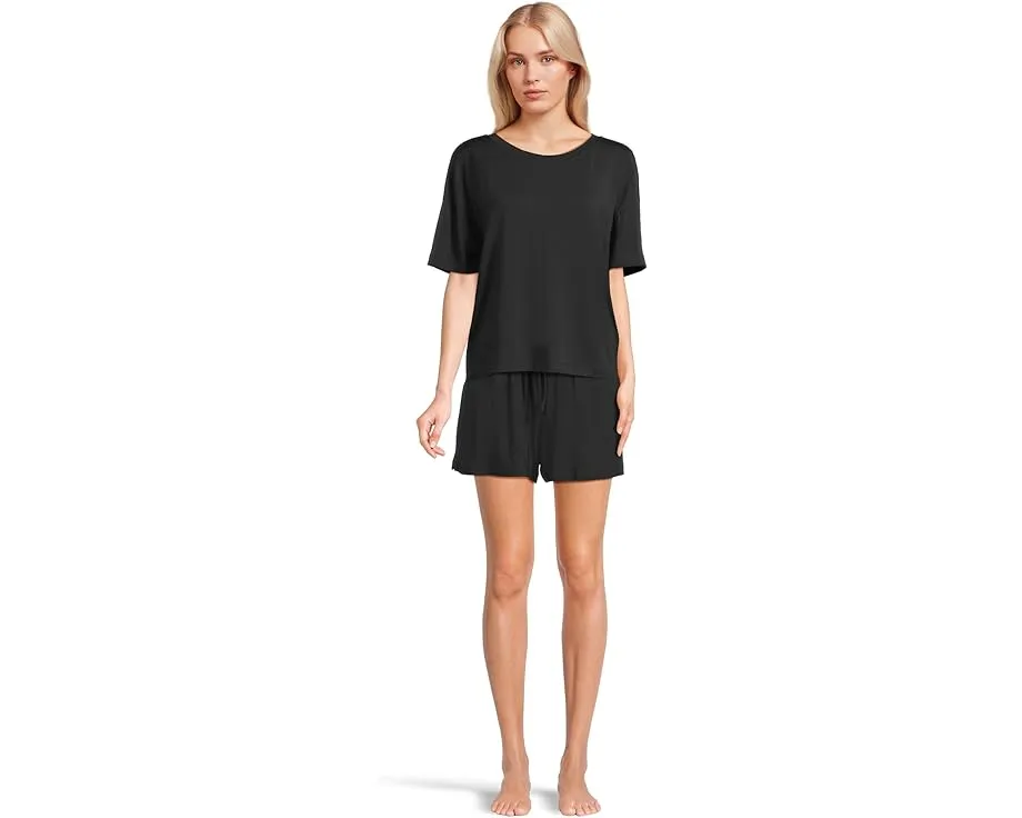 Футболка Eberjey Gisele Everyday с прямым кроем и короткими рукавами