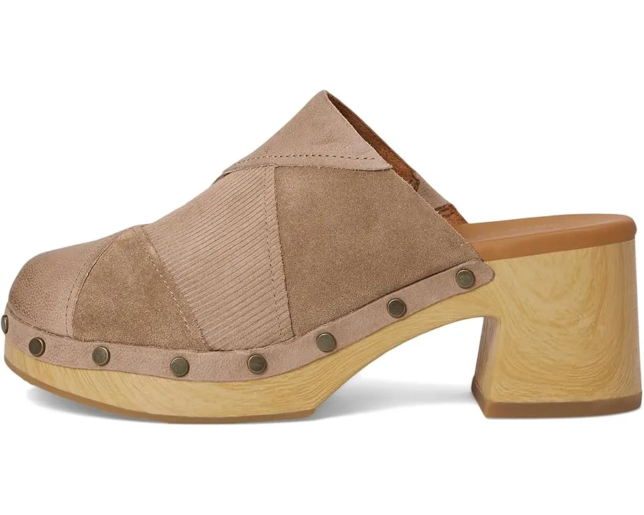 Сабо Kork-Ease Tay на каблуке в стиле пэчворк