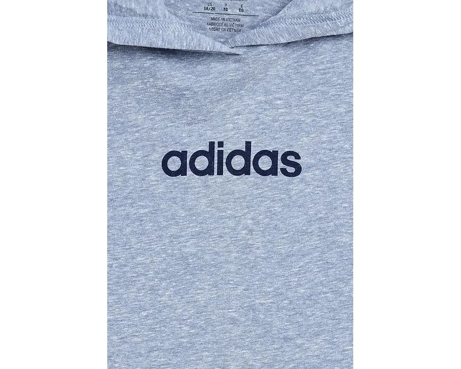 Детская футболка Adidas с капюшоном Snow Heather длинным рукавом