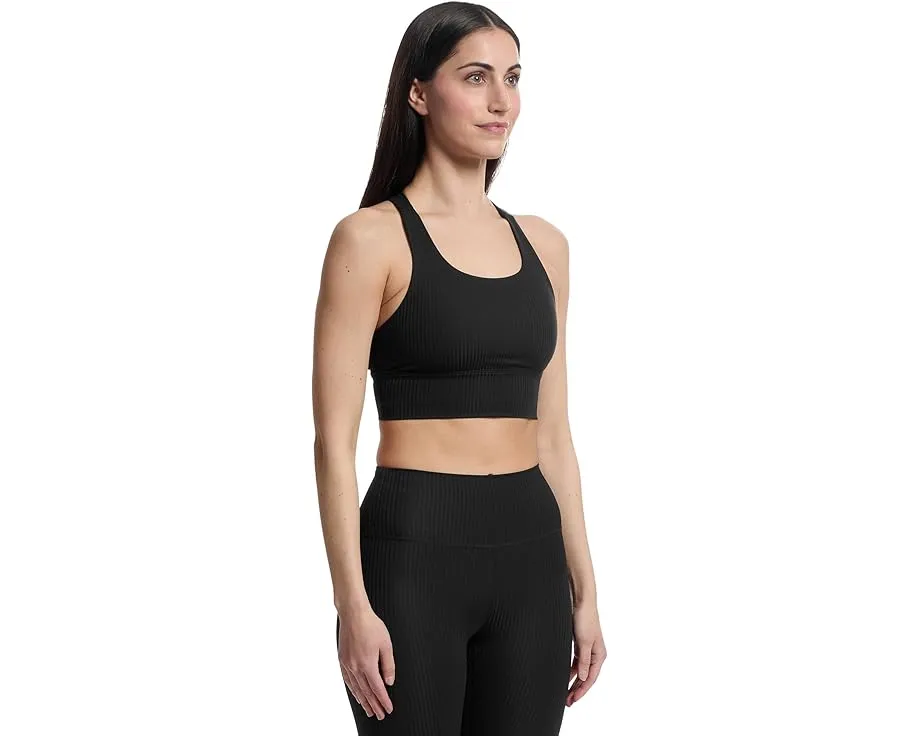 Бюстгальтер Luxara Rib Racerback с ребристой структурой и влагоотводящей тканью Prana