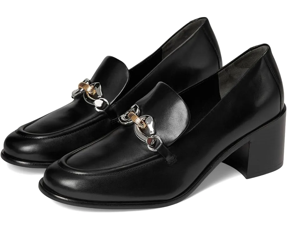 Лоферы Tory Burch Jessa на каблуке 55 мм с пряжкой и круглым носком