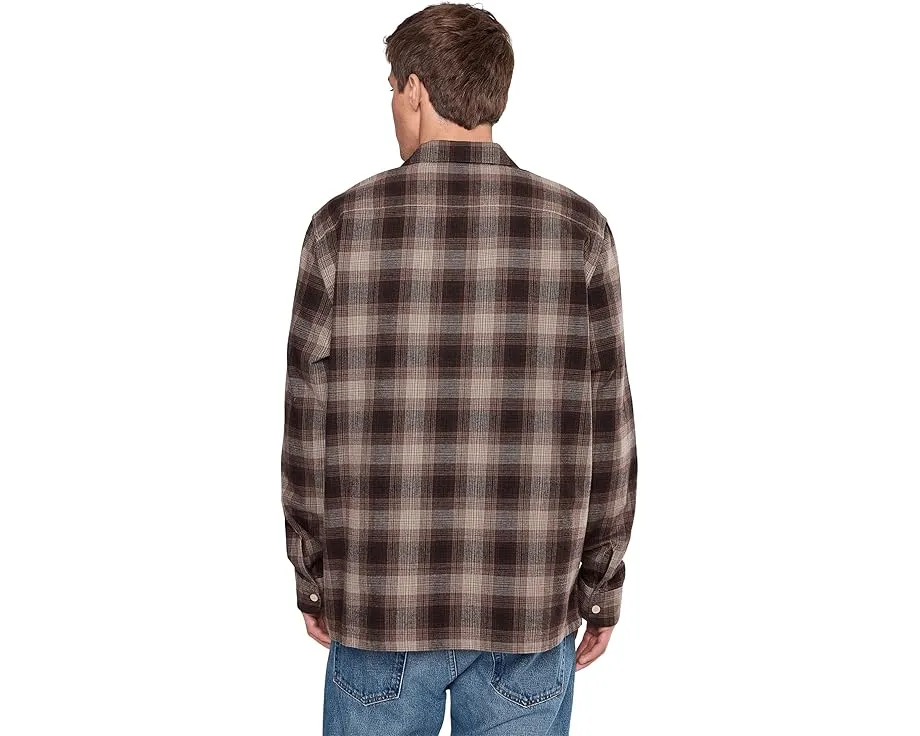 Рубашка AllSaints Iniko с длинным рукавом в клетку и вышивкой