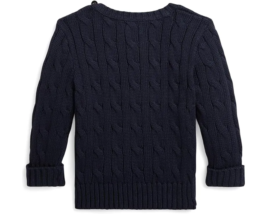 Свитер из хлопка с рельефной резинкой Polo Ralph Lauren Kids для младенцев