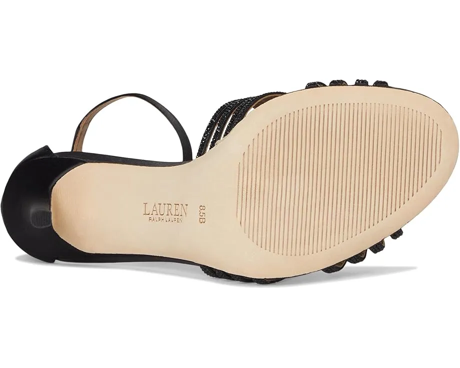 Босоножки Allie на каблуке с несколькими ремешками и металлическим эффектом от Lauren Ralph Lauren