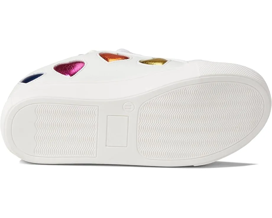 Детские кроссовки Kurt Geiger London Kids Mini Lane Love с разноцветными сердечками