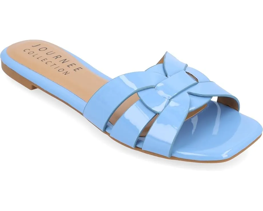 Сандалии Arrina от Journee Collection на плоской подошве с пеной Tru Comfort Foam