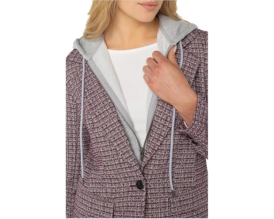 Блейзер Liverpool Los Angeles Boyfriend со съемным капюшоном в клетку