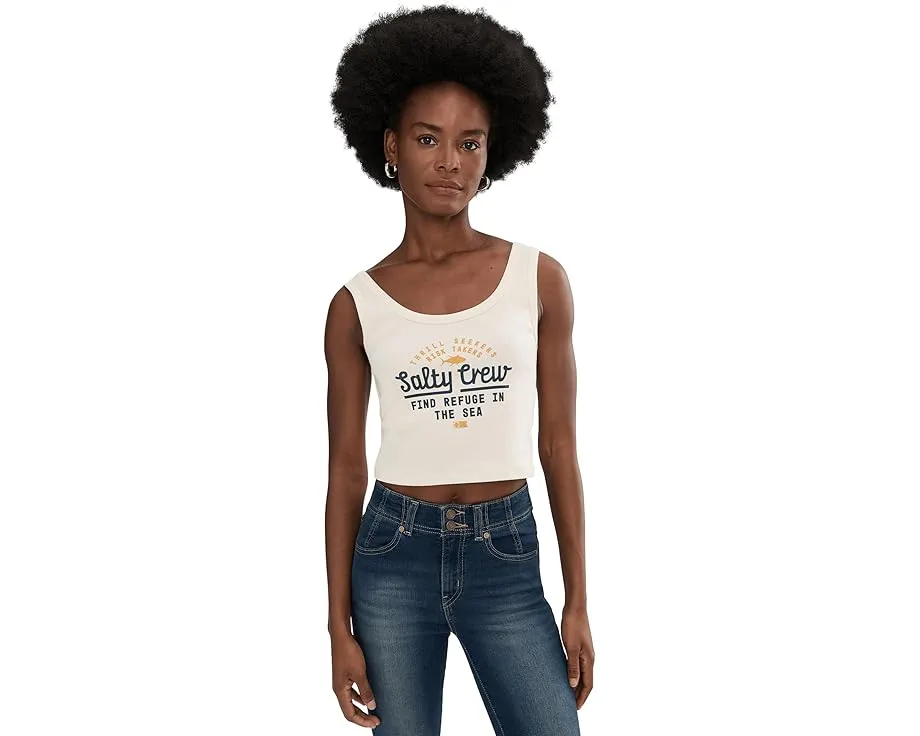 Топ Unscripted приталенный кроп с вырезом лодочкой