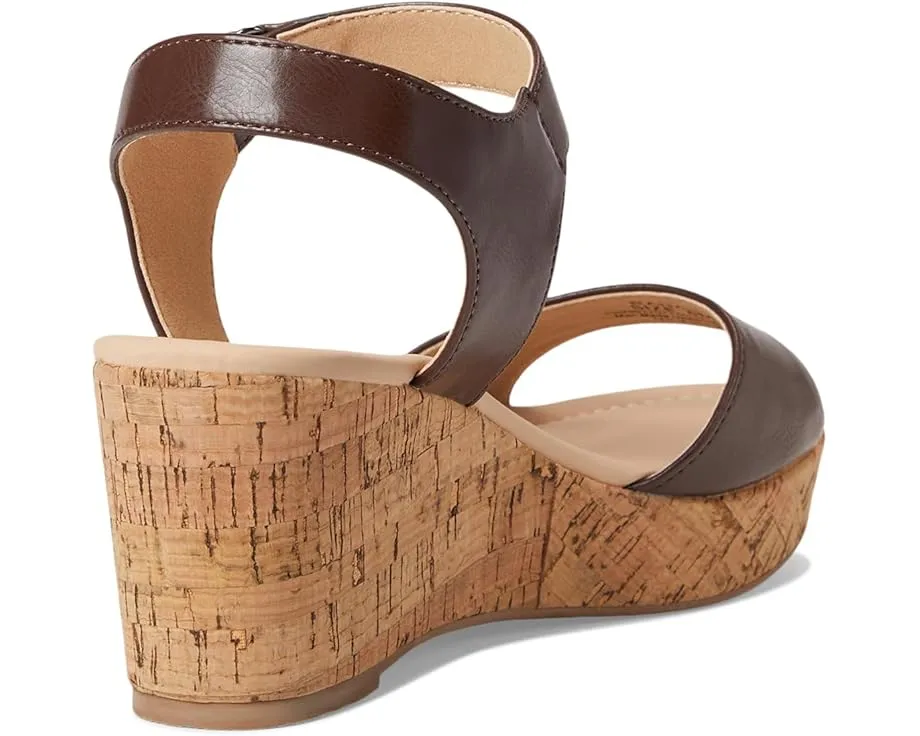 Сандалии Ranae на танкетке из пробки с регулируемой липучкой