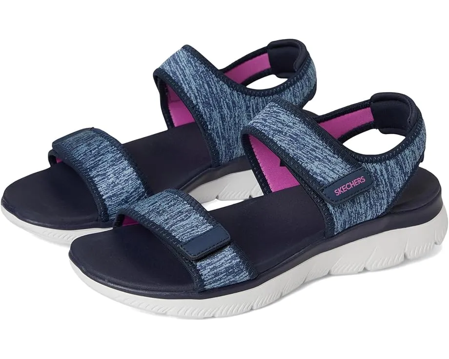 Сандалии Skechers Summits Cutest Icon с кожаным верхом и стелькой Yoga Foam