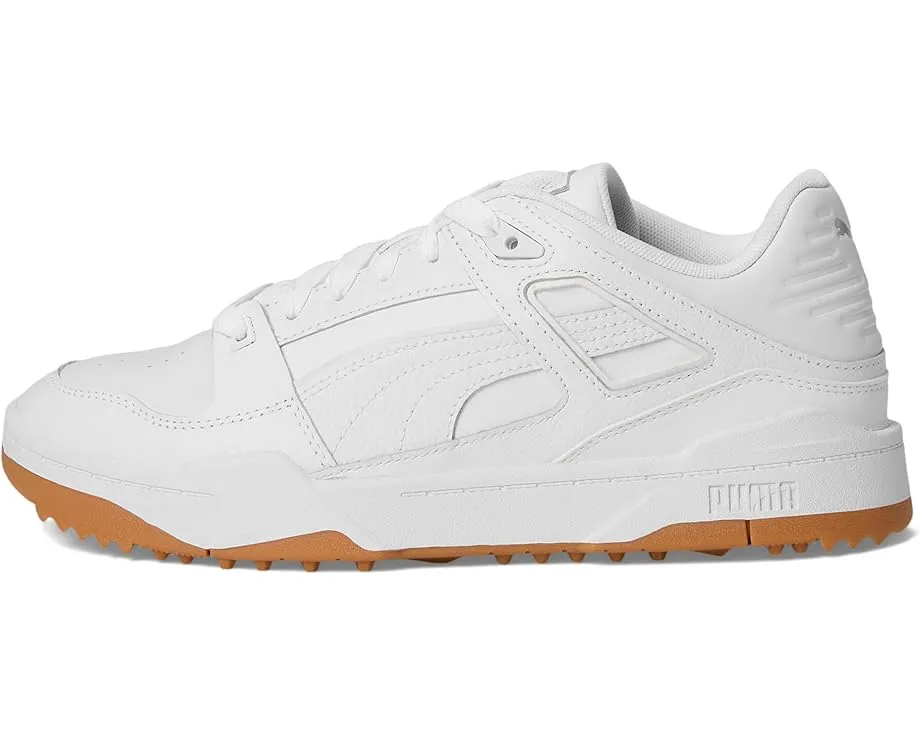 Кроссовки для гольфа Puma Slipstream-G с кожаным верхом и фирменным брендингом