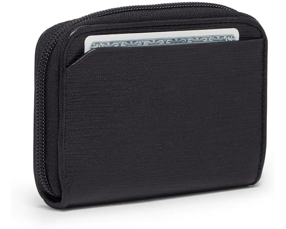Картхолдер Tumi Zip Around Card Case на молнии из кожи