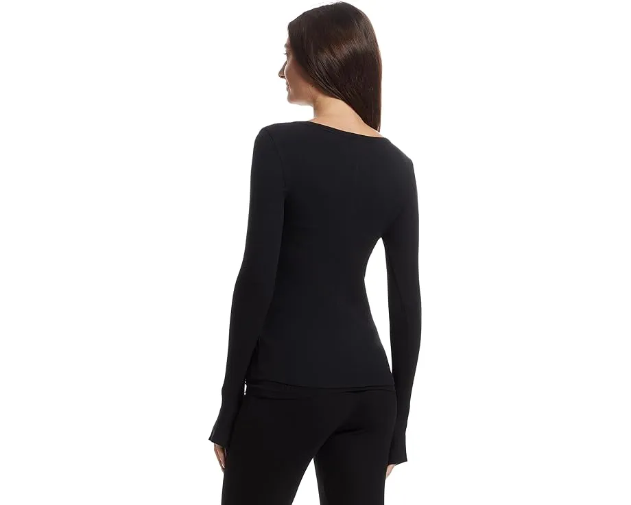 Лонгслив из ультрамягкого ребристого трикотажа Barefoot Dreams