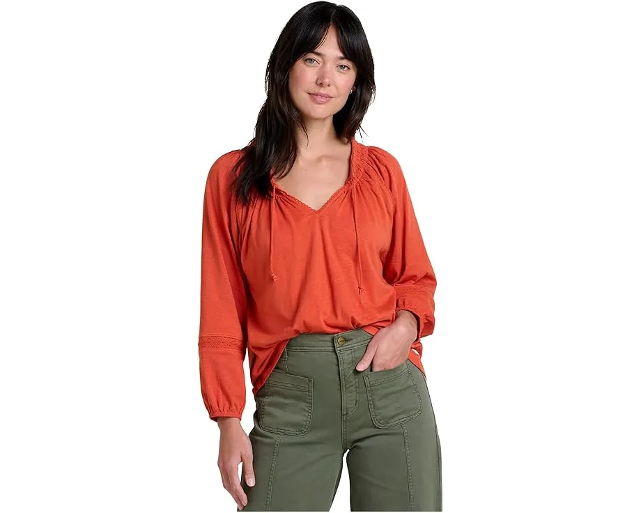 Toad&Co Блуза Primo с длинным рукавом и вырезом лодочкой