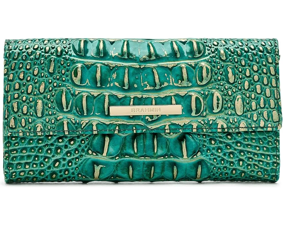 Кошелек Brahmin Cordelia из кожи с тиснением под крокодила