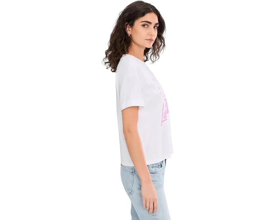 Трикотажный топ Lilly Pulitzer Stella с круглым вырезом и принтом на груди