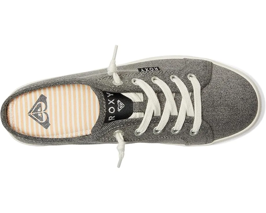 Кроссовки Roxy Sunny Stroll на шнуровке из хлопка