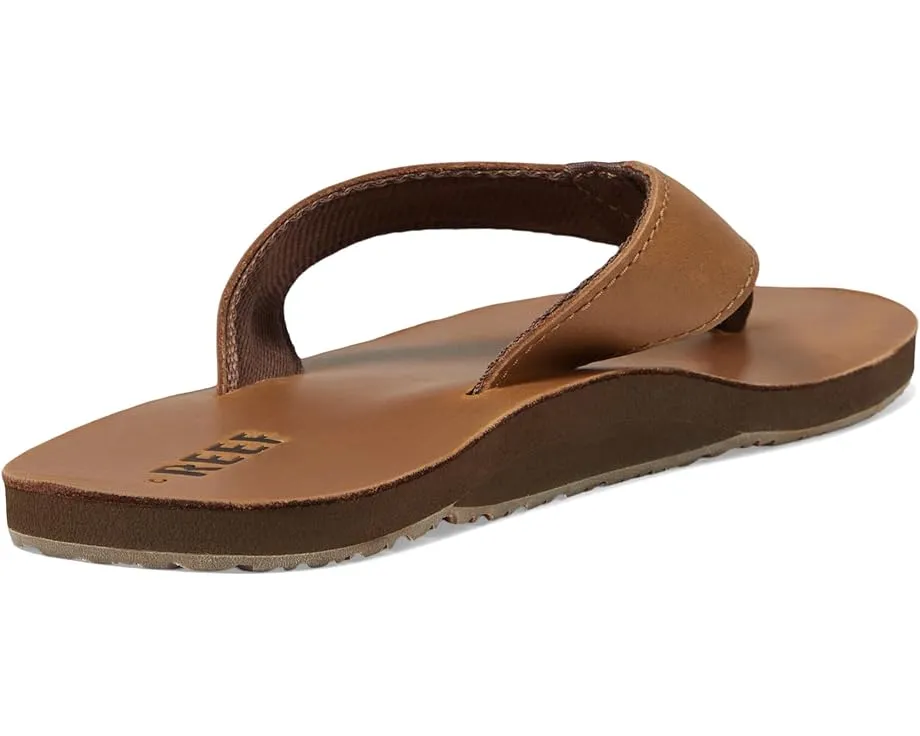 Кожаные шлепанцы Reef Leather Smoothy с тройной плотностью EVA и поддержкой свода
