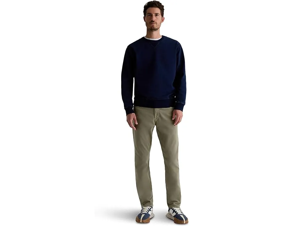 Брюки AG Jeans Everett Slim Straight с зауженным силуэтом из денима с эластаном