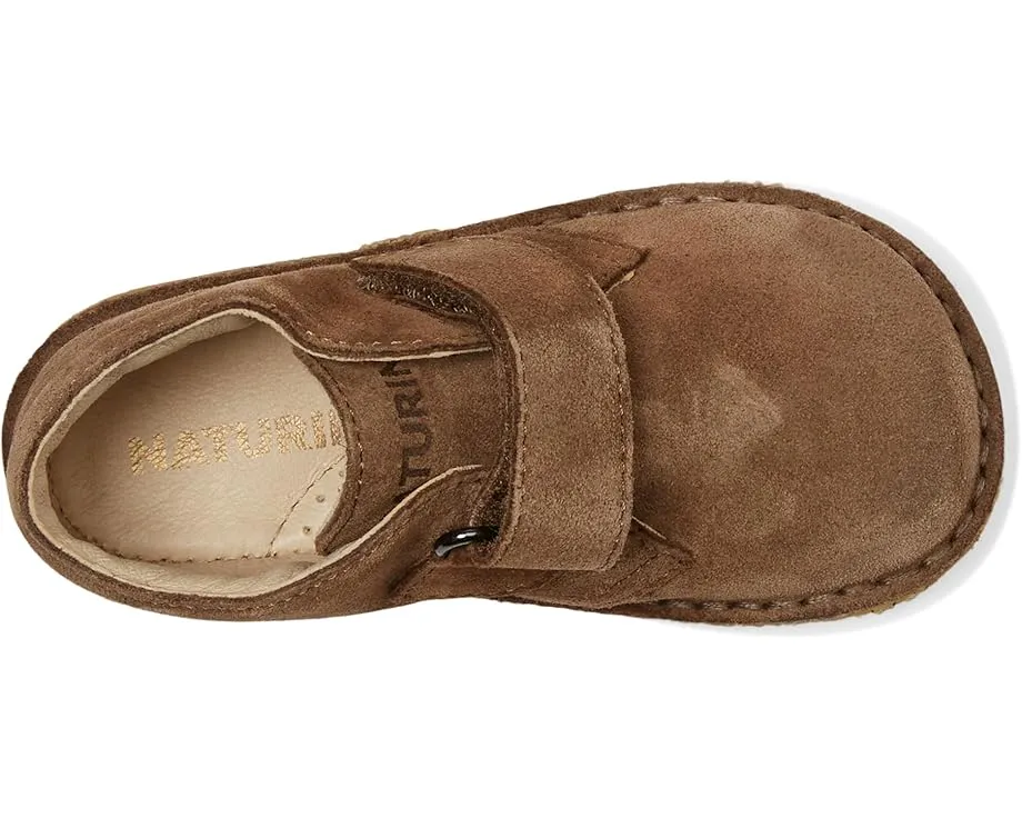 Ботики Naturino Choco из замши для детей с застежкой на липучке