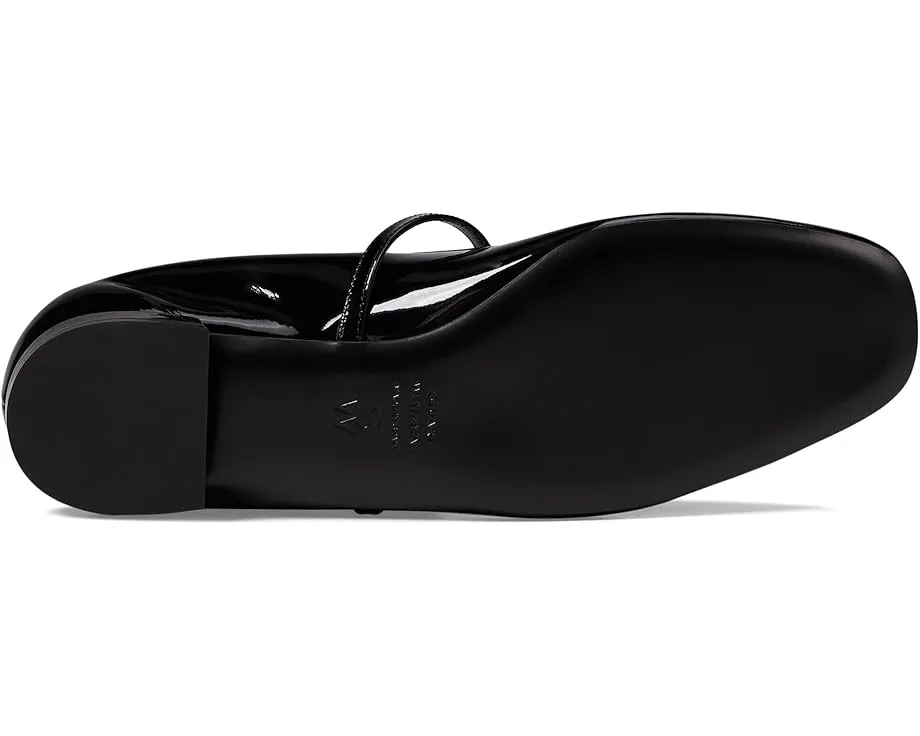Балетки Stuart Weitzman Claris с круглым носком и стразами на ремешке