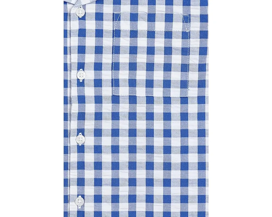 Рубашка Janie and Jack Gingham Cabana в клетку с нагрудным карманом