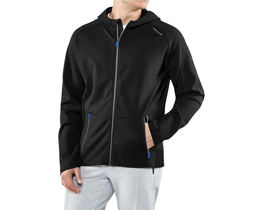 Куртка тренера Falke из полиамида и хлопка с капюшоном и карманами на молнии