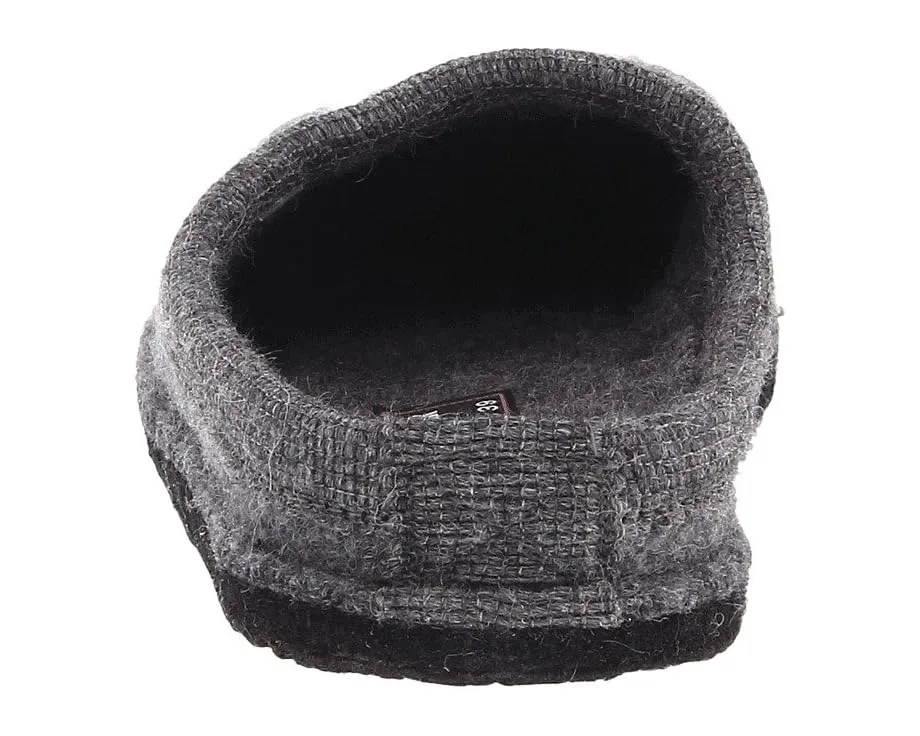 Тапочки Haflinger Lizzy из вареной шерсти с аппликацией кошки