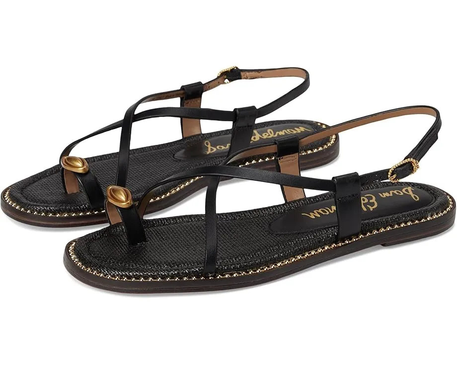 Сандалии Sam Edelman Tenly с ремешками и кольцом на палец на низком каблуке