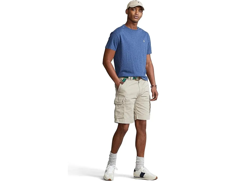 Классическая футболка Polo Ralph Lauren с круглым вырезом и вышитым логотипом