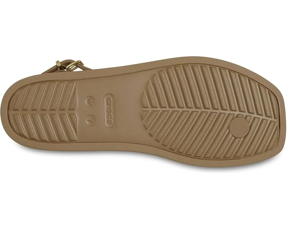 Шлепанцы Crocs Miami с ремешком и квадратным носком