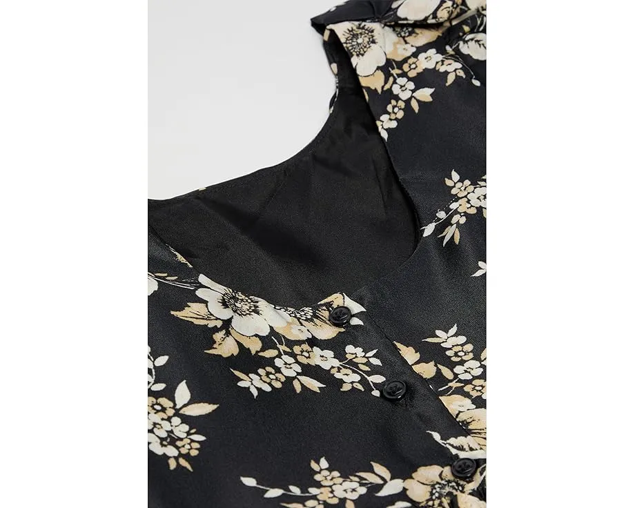 Нарядное платье с цветочным принтом Janie and Jack для девочки с тюлем