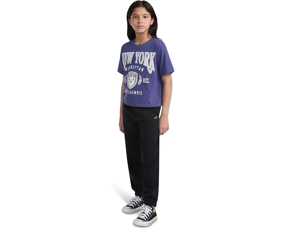 Брюки abercrombie kids Essential Fleece Jogger из переработанного флиса с эластичным поясом