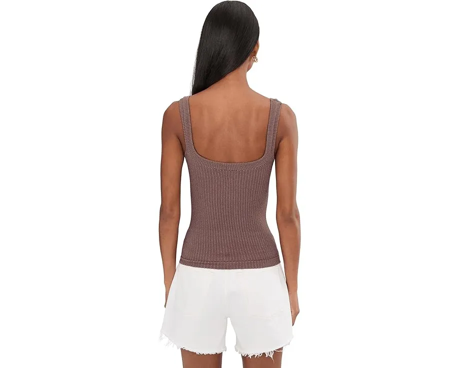 Топ Free People Clean Slate Henley без рукавов с планкой на пуговицах