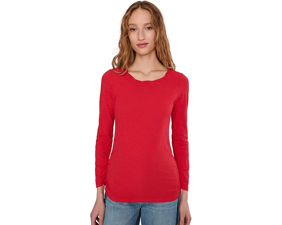 Футболка Mod-o-doc Long Sleeve Twisted Scoopneck с драпировкой