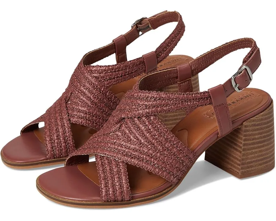 Сандалии Lucky Brand Sasina на платформе с ремешком на щиколотке и квадратным носком