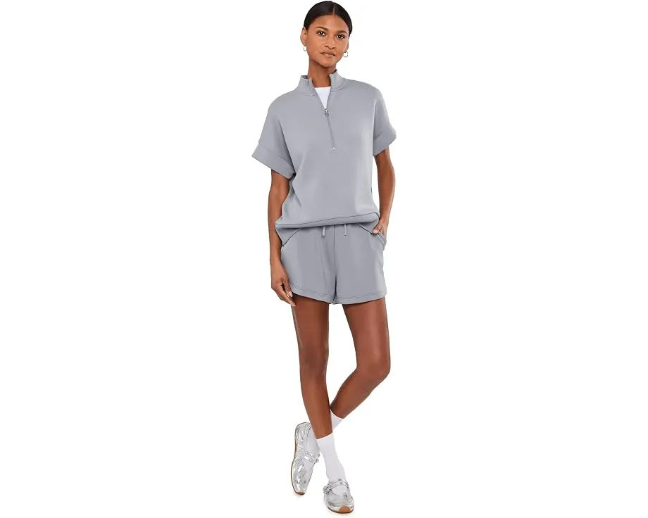 Свитшот Ritchie Short Sleeve от Varley с разрезным воротником и полузастежкой