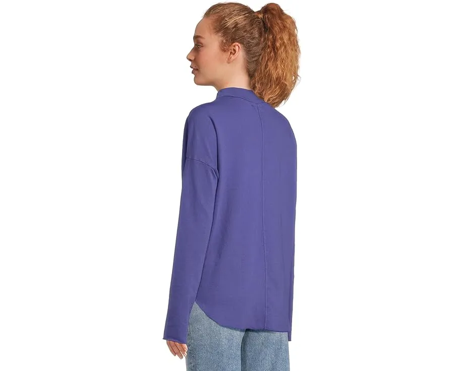 Michael Stars Топ Laurel с высоким воротником и длинными рукавами