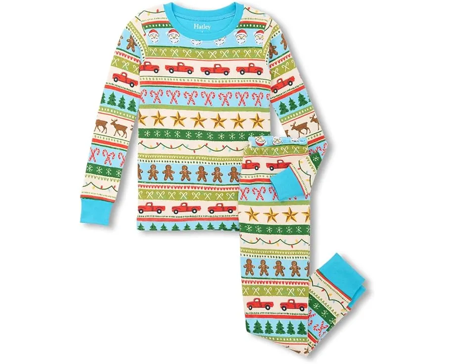 Пижамный комплект из органического хлопка с принтом Hatley Kids