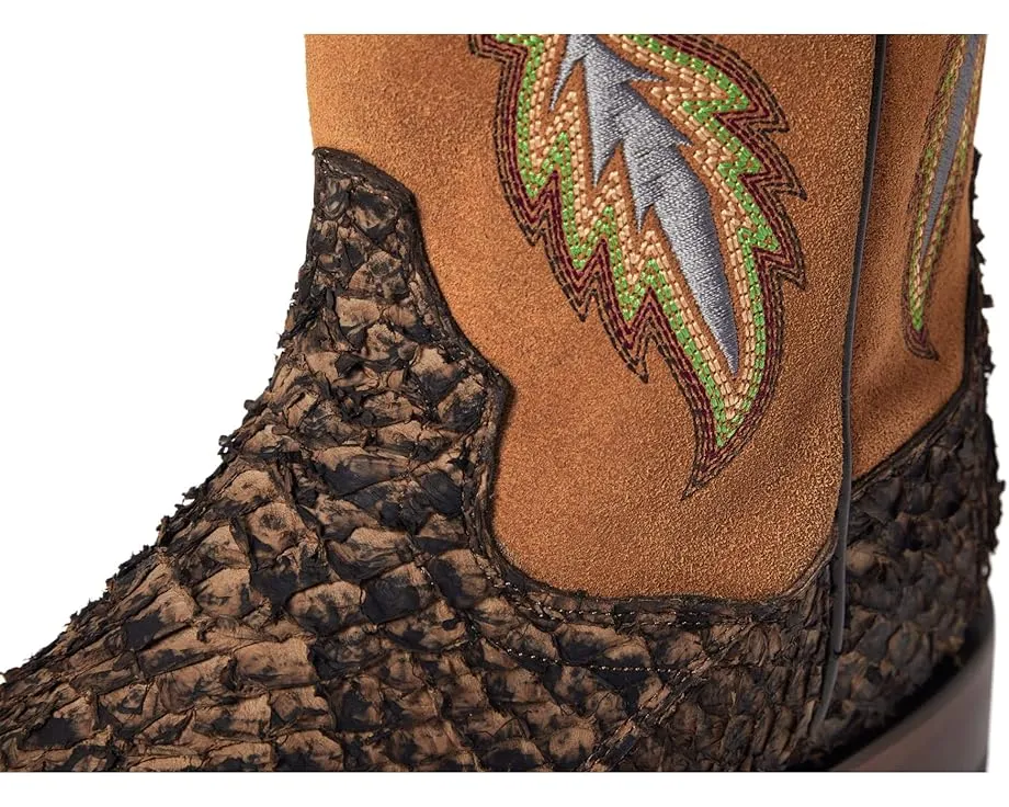 Ковбойские сапоги Dorsal с широким квадратным носком и рельефным голенищем от Dan Post