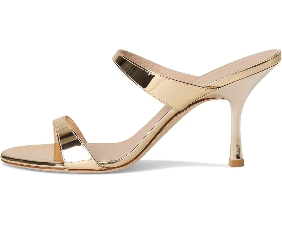 Сандалии Stuart Weitzman Nudist Slide 85 на тонком высоком каблуке